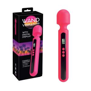 You2Toys Pink Sunset Wand Vibrator with Digital Display Pink Black 54023280000 4024144451074 Multiview