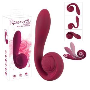 You2Toys Rosenrot Bendable Spot On Dual Vibrator Red Burgundy 05585320000 4024144241439 Multiview