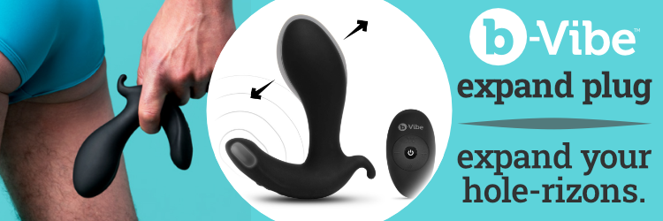 b-Vibe Expand Plug Inflatable Prostate Plug with Remote