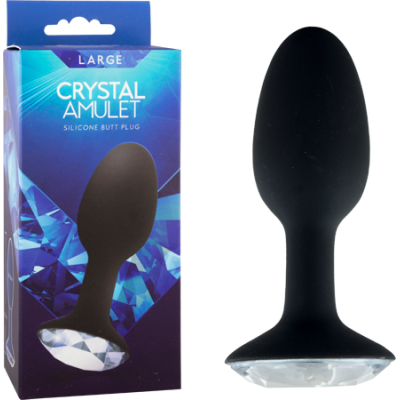 F0142B10PGBX - Crystal Amulet Silicone Buttplug - Large - 6946689008736